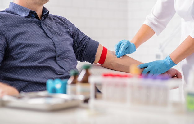 Man-getting-blood-test-preparation-in-clinic-How-Are-Inflammatory-Markers-in-Blood-Tested